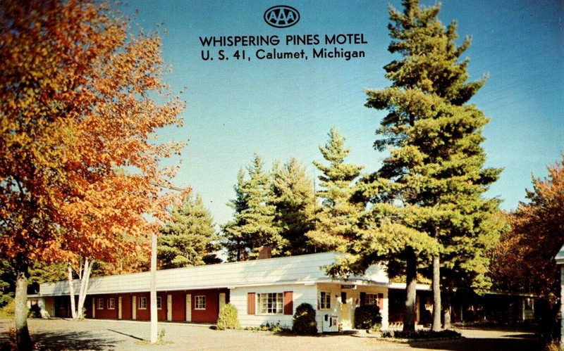 Whispering Pines Motel - Postcard (newer photo)